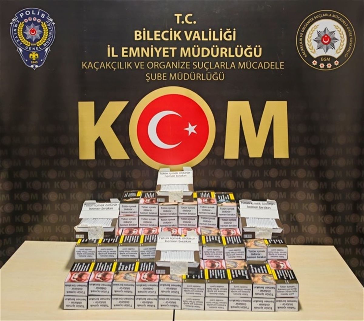 Bilecik’te 20 bin makaron ele geçirildi: 1 gözaltı