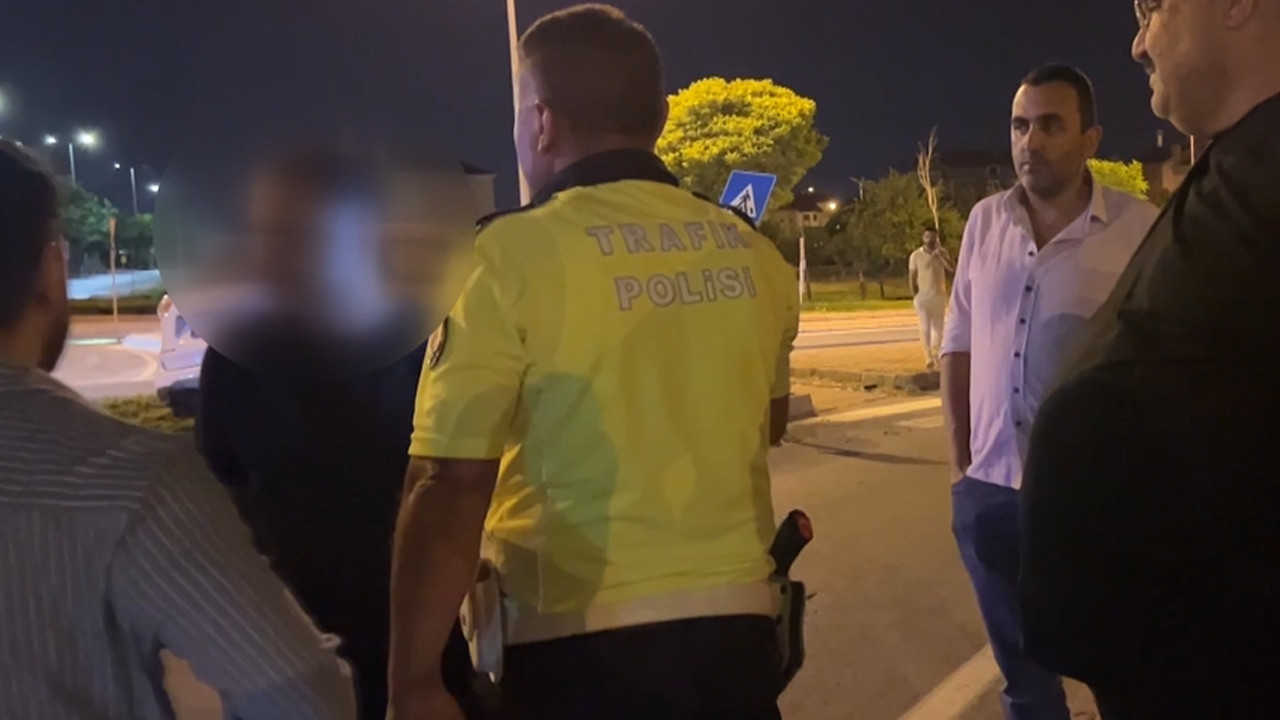 Alkollü sürücünün yalanı patladı: Gerçek ortaya çıkınca polisin elinde kaçtı